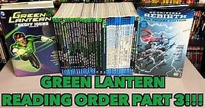 A comprehensive look at the reading order of Green LanternPart 3!!!