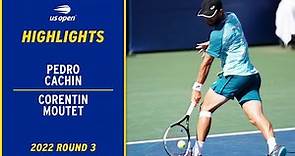 Pedro Cachin vs. Corentin Moutet Highlights | 2022 US Open Round 3