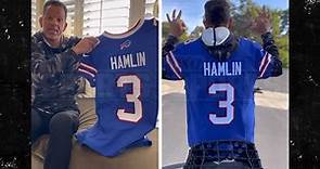 Andre Reed Receives Hamlin Jersey in Time for Bills Game