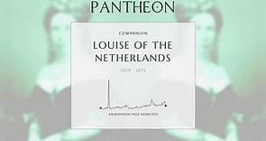 Louise of the Netherlands Biography - Queen of Sweden and Norway from 1859 to 1871