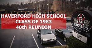2024 Haverford High School Class of 1983 40th Reunion