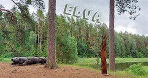 Elva - Peaceful Nature Trails, Wooden Art and Giant Mushrooms!