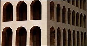 The Belly of an Architect (1987) by Peter Greenaway, Clip: Stourley views the Palazzo della Civiltà