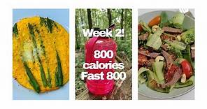 Fast 800 diet week 2 | 800 calories per day | how to do Fast 800 diet