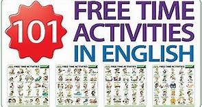 101 Free Time Activities in English - Learn English Vocabulary