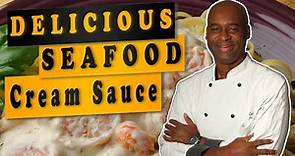 HOW TO MAKE FLAVOURFUL SEAFOOD CREAM SAUCE | SAUCE THICKENING SECRETS | CHEF BRIAN LEWIS