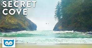 Relaxing Beach Waves - 2 Hours Ocean Wave Sounds at Secret Cove