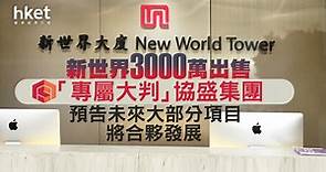 【新世界17】新世界3000萬出售「專屬大判」協盛集團　預告未來大部分項目將合夥發展 - 香港經濟日報 - 即時新聞頻道 - 即市財經 - 股市