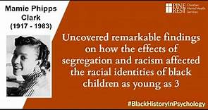 Black History in Psychology: Mamie Phipps Clark (1917-1983)