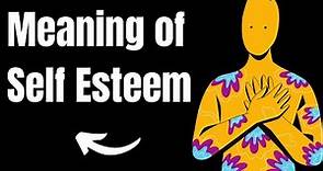 Meaning Of Self Esteem | Definition of Self Esteem and What Is Self Esteem?