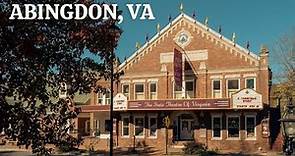 Walk thru ABINGDON, VA's Historic District