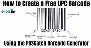 How to Create a Free UPC Barcode Using the POSCatch Barcode Generator