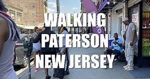 Walking Tour New Jersey Paterson Downtown Busy Small City with Plenty of Store Fronts and Eateries