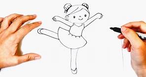 Cómo dibujar una Bailarina paso a paso | Dibujos Fáciles