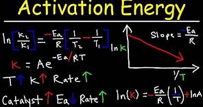 Collision Theory - Arrhenius Equation & Activation Energy - Chemical Kinetics