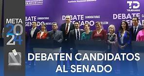Candidatos al Senado por Nuevo León debaten entre propuestas y ataques