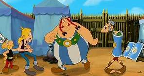 Asterix and Obelix invade a Roman fort. Awesome cartoon. Funny fight.