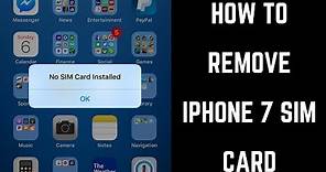 How to Remove SIM Card from iPhone 7 or iPhone 7 Plus