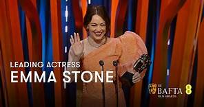 Emma Stone wins Leading Actress for Poor Things | EE BAFTA Film Awards 2024
