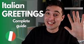 Complete Guide To Italian Greetings (Formal and Informal) | Learn Italian For Beginners 🇮🇹