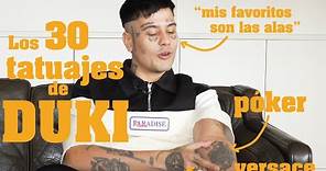 DUKI explica sus tatuajes favoritos: todos tienen significado | Esquire Es