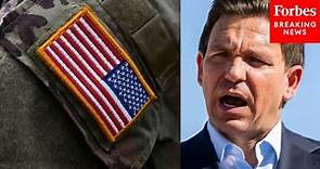 Ron DeSantis Promises To Root Out 'Woke Ideology' And DEI In Military Culture