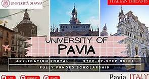 Pavia University - How to Apply | Pavia Italy | 2024 Intake | Step-by-Step Guide #studyabroad #italy