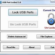 penguncian port usb dengan password