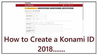 Konami Create Account Animedin Net