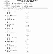 Soal Matematika Kelas 3 SD Semester 2 Operasi Hitung