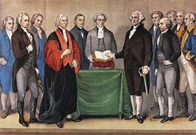 Image result for George Washington took office as first elected U.S. president.