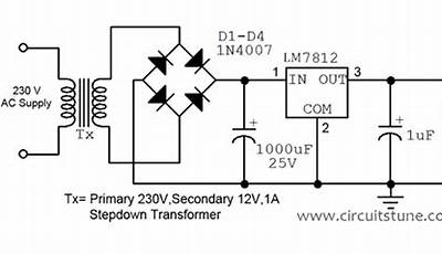 12 Volt Regulated Power Supply Circuit Diagram