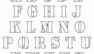 2 Inch Stencil Letters Printable