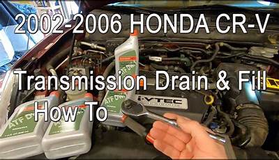 2002 Honda Cr V Transmission Fluid