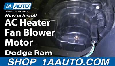 2008 Dodge Ram 1500 Ac Blower Motor