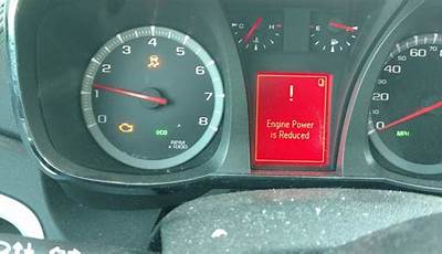 2015 Chevy Malibu Engine Power Reduced