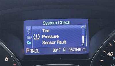 2015 Ford Focus Low Tire Pressure Reset