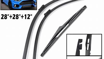 2015 Ford Focus Wiper Blade Size