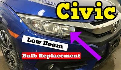 2015 Honda Civic Low Beam Bulb Size