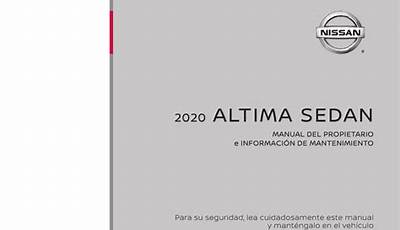 2020 Nissan Altima Manual