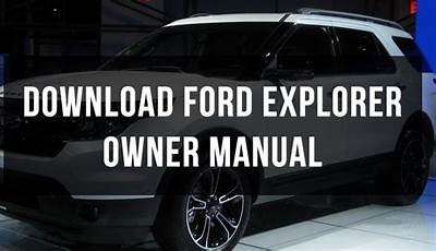 2021 Ford Explorer Manual