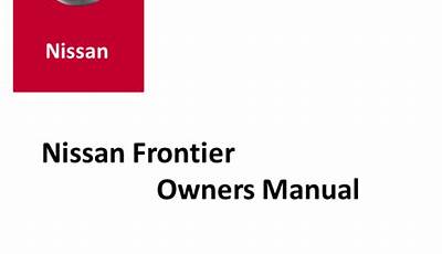 2022 Nissan Frontier Owners Manual