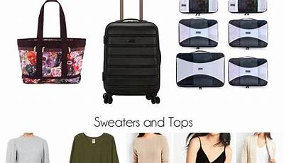 4 Days Trip Packing Outfits Winter