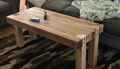 4X4 Wood Coffee Table Diy