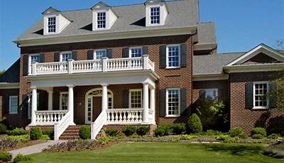 Add Front Porch To Brick Colonial