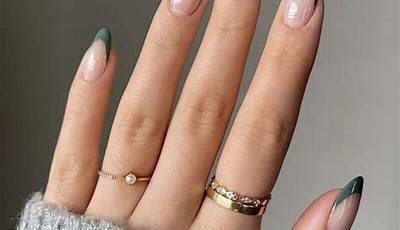 Almond French Tip Nails For Fall