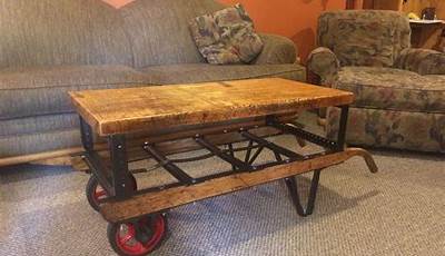 Antique Dolly Cart Coffee Tables
