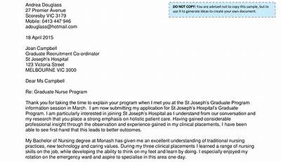 Application Letter For Nursing Sample
