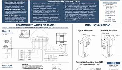 Aprilaire Humidifier 700 Installation Manual