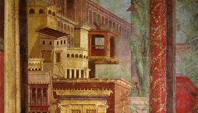 Architectural Style Roman Wall Painting